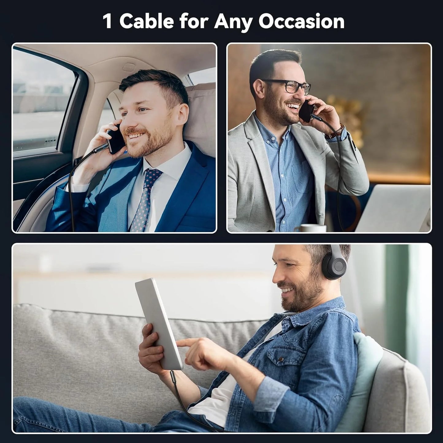 4-in-1 USB Charging Cable كابل شحن USB متعدد 4 في 1
