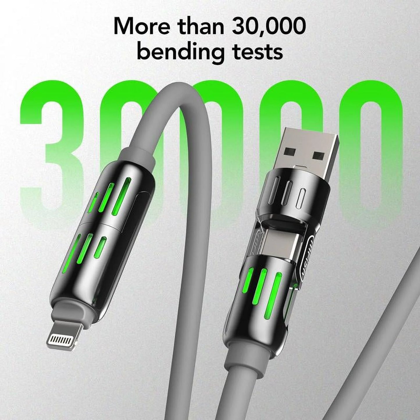 4-in-1 USB Charging Cable كابل شحن USB متعدد 4 في 1