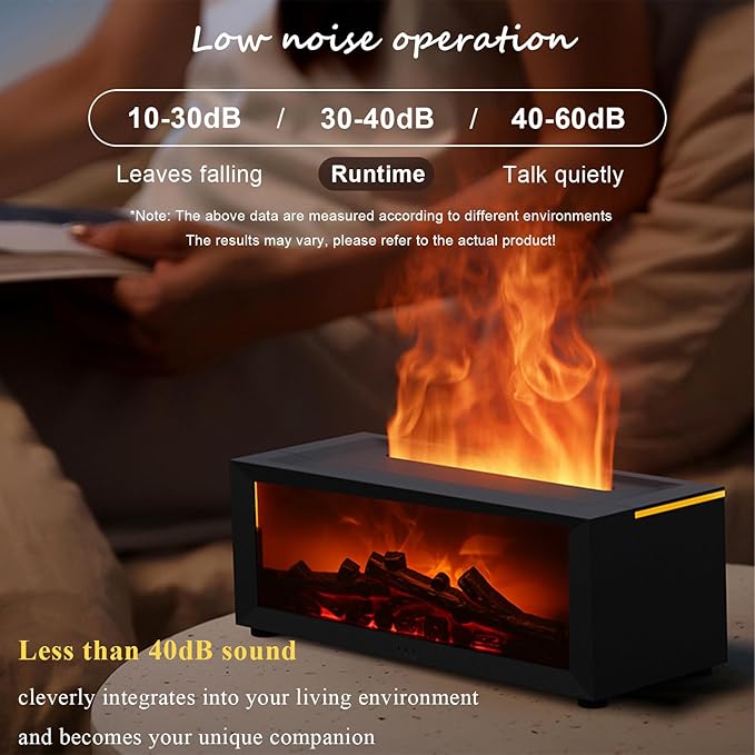 Flame Aroma Diffuser فواحة عطر بتأثير اللهب