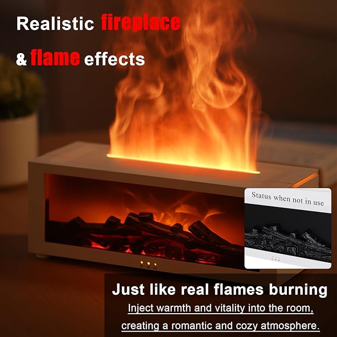 Flame Aroma Diffuser فواحة عطر بتأثير اللهب