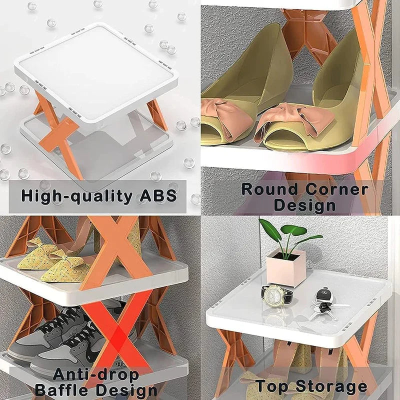 Stackable Shoe Rack رف أحذية قابل للتكديس