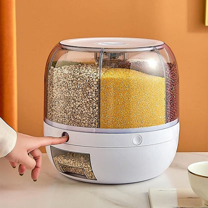 Rotating Food Storage Dispenser موزّع تخزين الطعام الدوّار