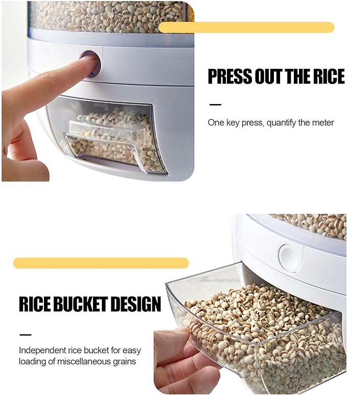 Rotating Food Storage Dispenser موزّع تخزين الطعام الدوّار