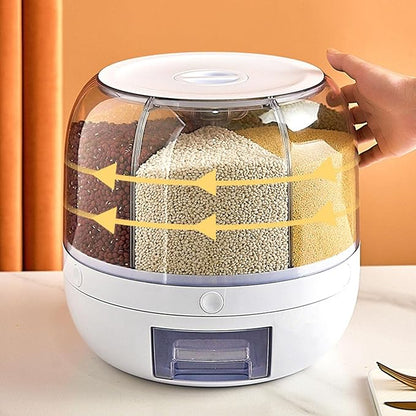 Rotating Food Storage Dispenser موزّع تخزين الطعام الدوّار