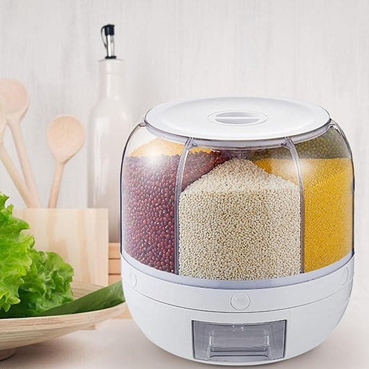 Rotating Food Storage Dispenser موزّع تخزين الطعام الدوّار