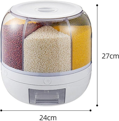Rotating Food Storage Dispenser موزّع تخزين الطعام الدوّار