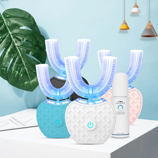U-Shaped Electric Toothbrush فرشاة أسنان كهربائية على شكل U قابلة للشحن