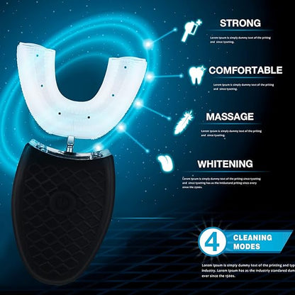 U-Shaped Electric Toothbrush فرشاة أسنان كهربائية على شكل U قابلة للشحن