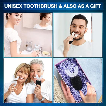 U-Shaped Electric Toothbrush فرشاة أسنان كهربائية على شكل U قابلة للشحن